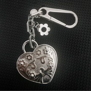 Michael Kors Heart Lock Keychain Charm